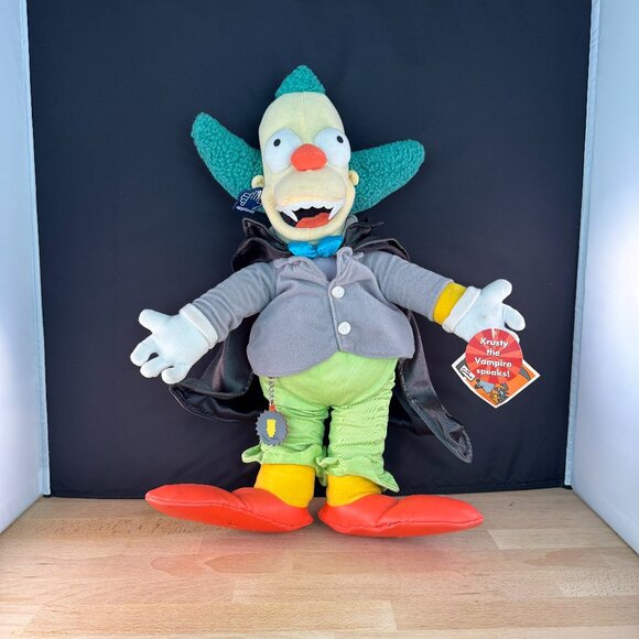 Applause Krusty the Vampire Talking Plush 2003 The Simpsons Collectible - Picture 2 of 9